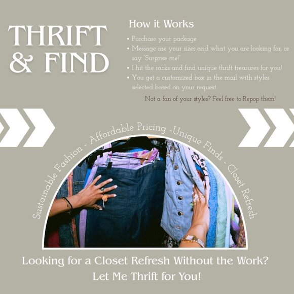 THRIFT AND FIND: THRIFTED AND SPENT $150.00 eight to ten items - Picture 4 of 4